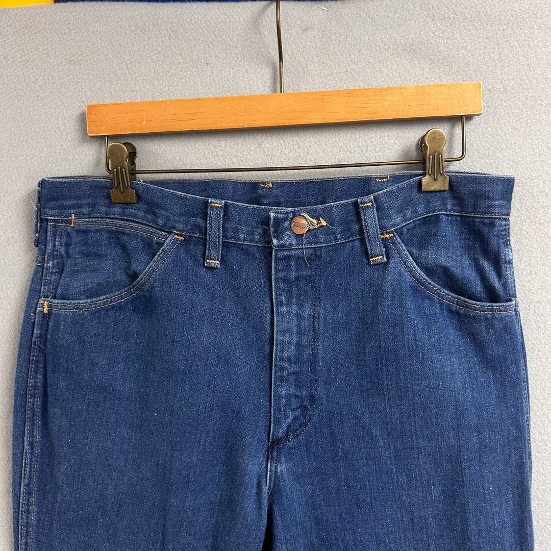 Vintage Wrangler No Fault Denim Boot Cut Jeans Size 32X29