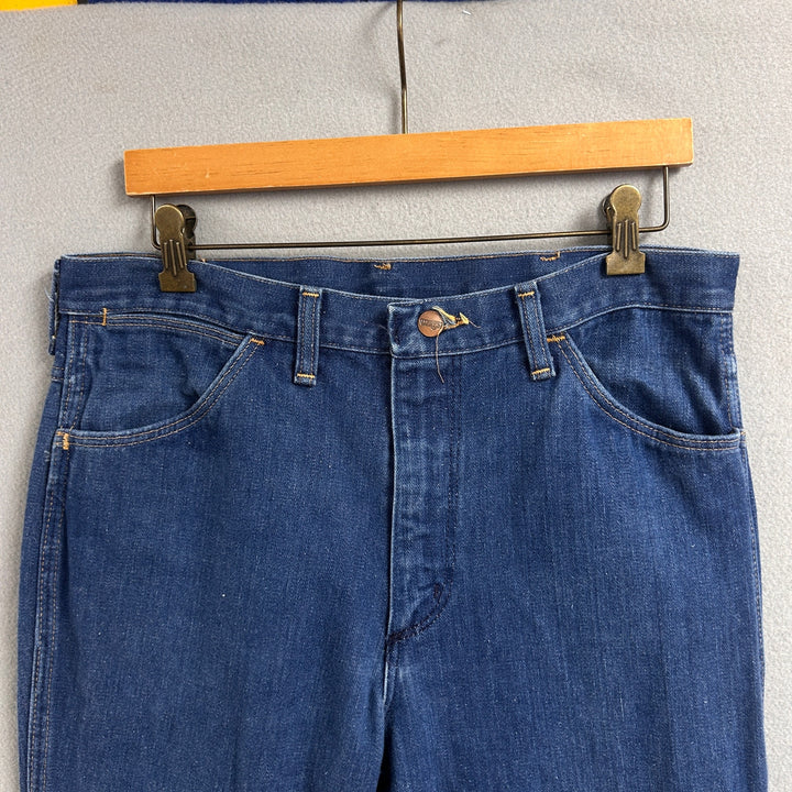 Vintage Wrangler No Fault Denim Boot Cut Jeans Size 32X29
