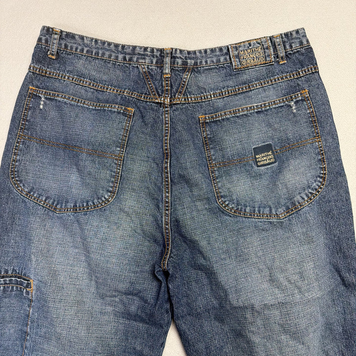 Vintage Girbaud Baggy Wide Leg Y2K Jeans Size 42