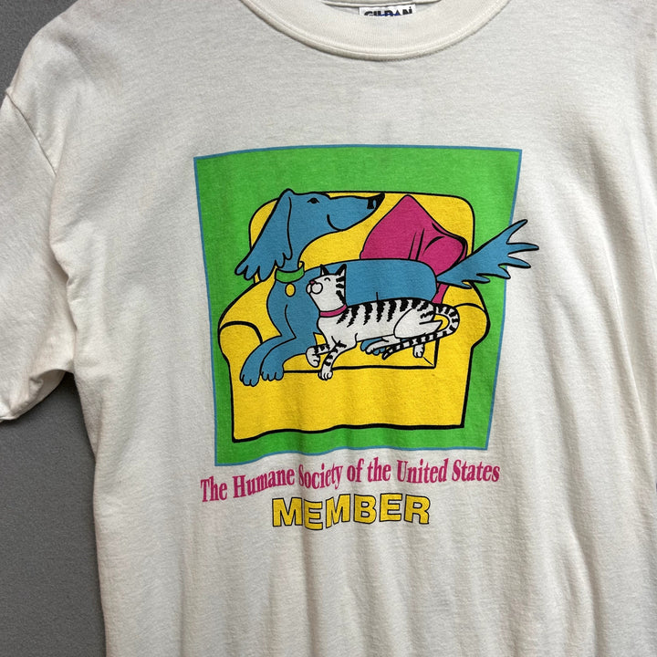 Vintage Y2K Humane Society Member T Shirt Size Large