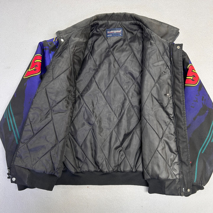 Vintage Snap-On Tools Jacket Racing Bomber Full Zip AOP Men's Size Large
