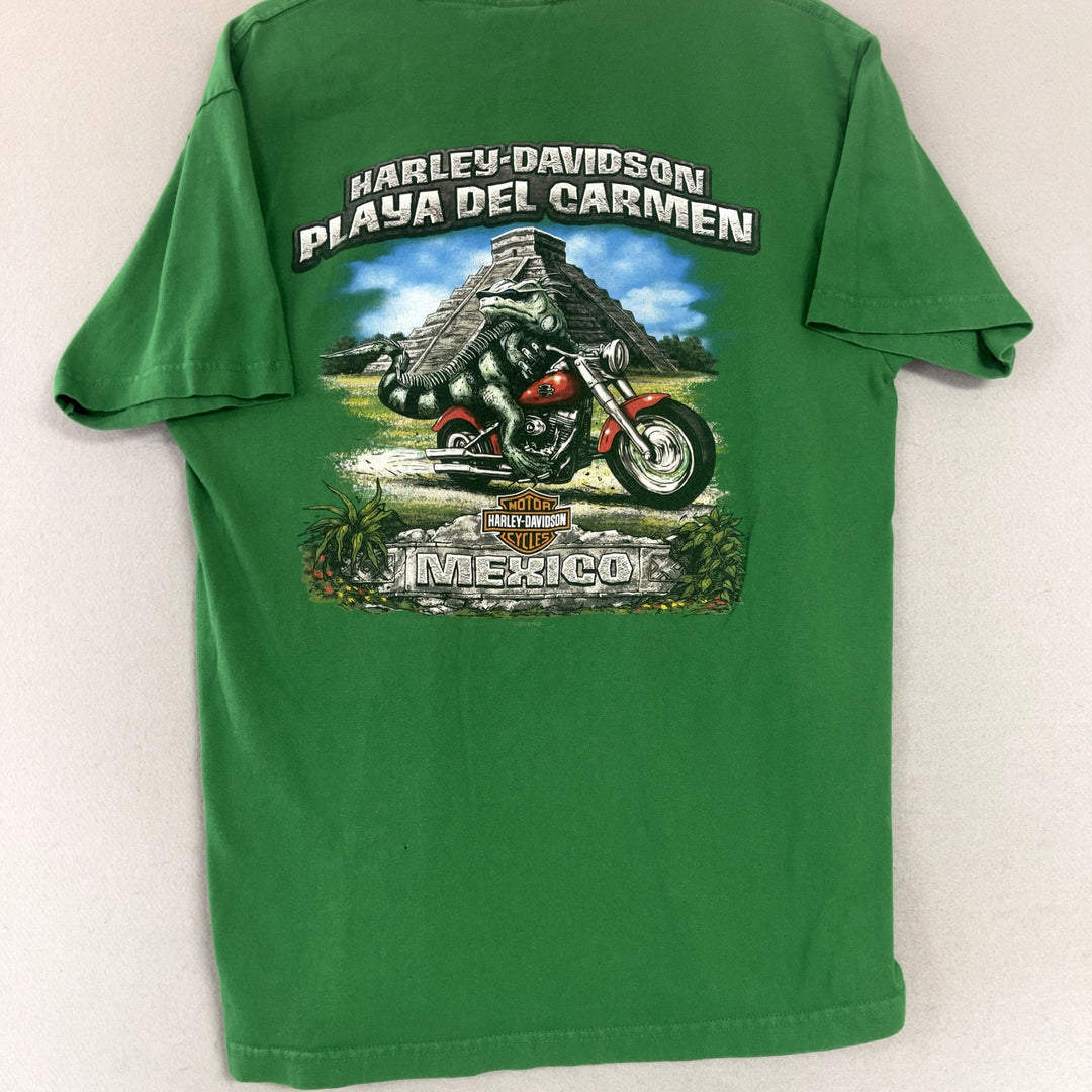 Harley Davidson Mexico Green T Shirt Size Large