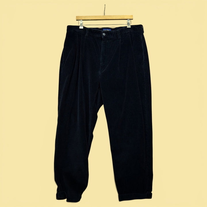 Vintage 2000s Club Room Black Corduroy Pants Size 36