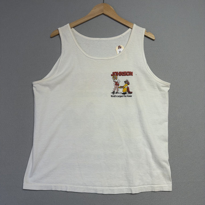 Vintage Big Johnson Tank Top Shirt Size Large