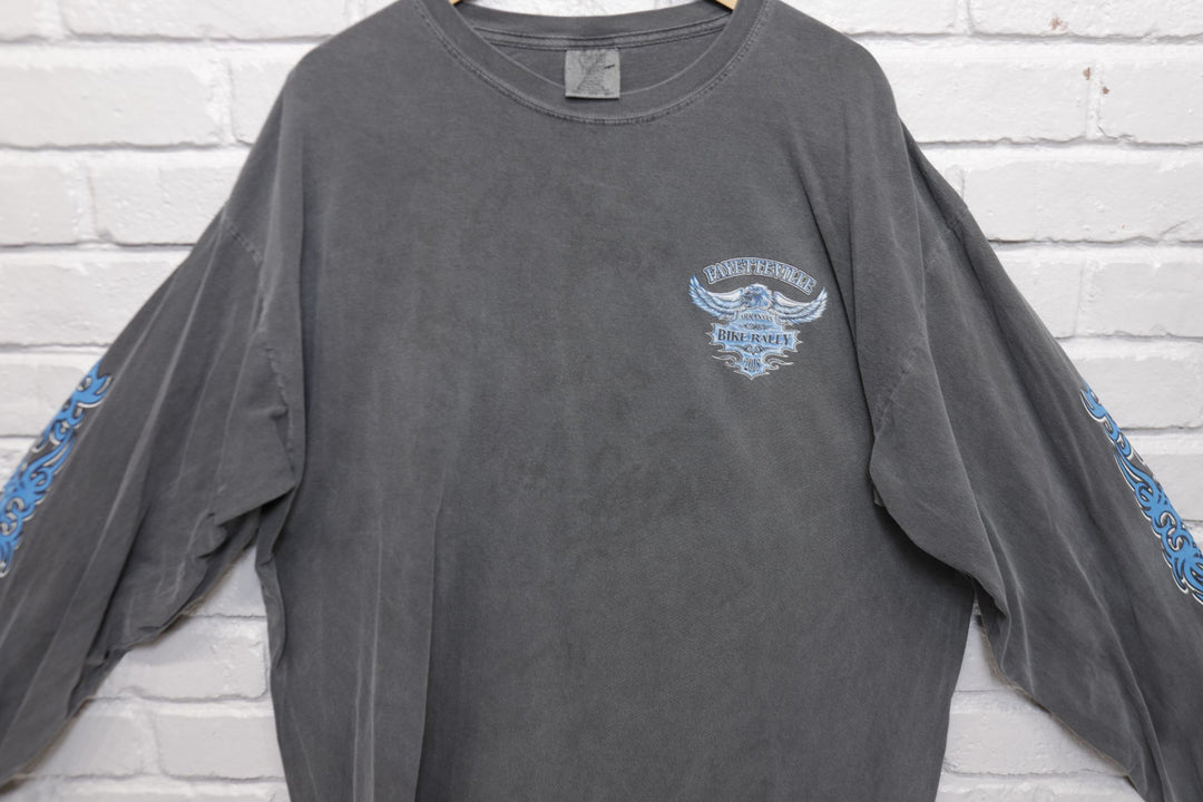 Fayetteville Bike Rally Gray T Shirt  XXL