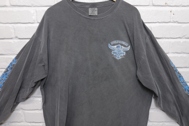 Fayetteville Bike Rally Gray T Shirt  XXL