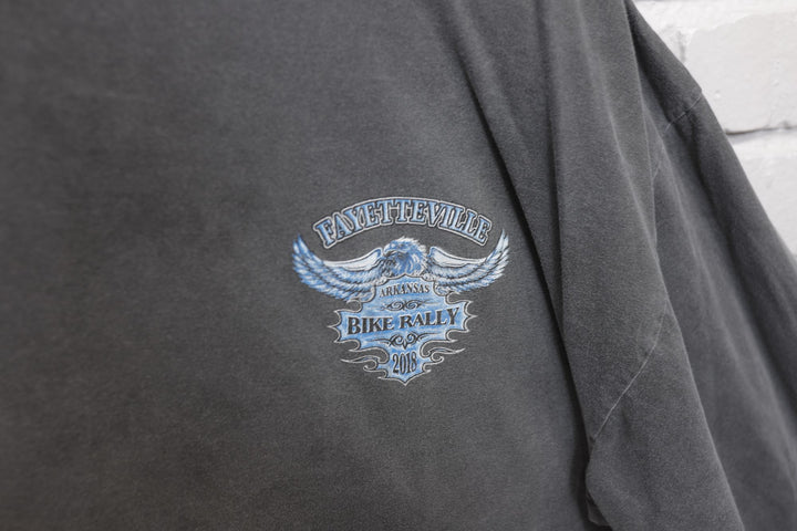 Fayetteville Bike Rally Gray T Shirt  XXL