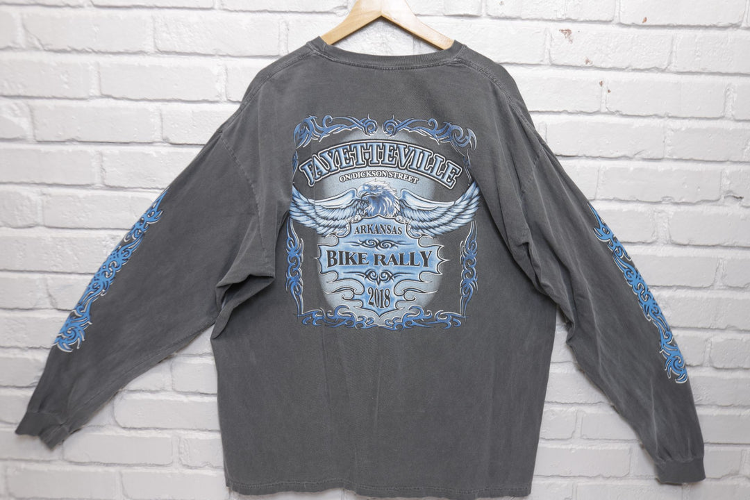 Fayetteville Bike Rally Gray T Shirt  XXL