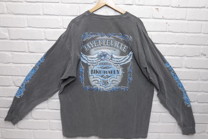 Fayetteville Bike Rally Gray T Shirt  XXL
