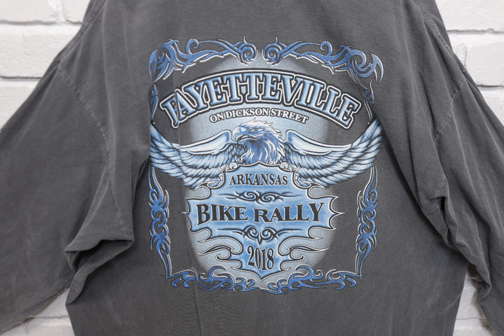 Fayetteville Bike Rally Gray T Shirt  XXL