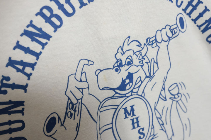 90s Vintage Mountainburg Marching Band Dragons T Shirt Size Large