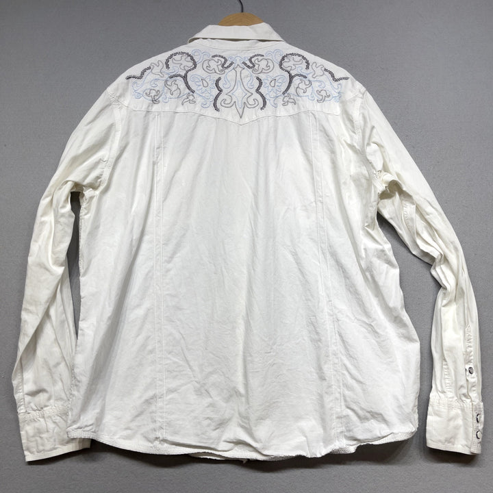 Vintage DKNY Jeans Y2K Pearl Snap Shirt Size XL