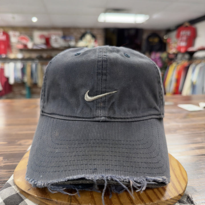 Nike Vintage Distressed Blue Strap Back Hat 2000s