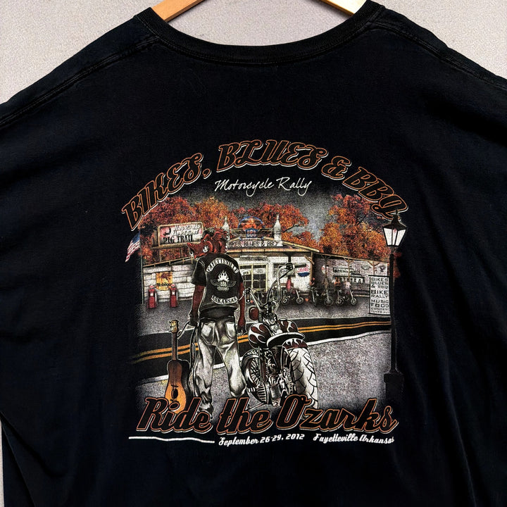 Vintage Bikes Blues and BBQ T Shirt Size XXXXL