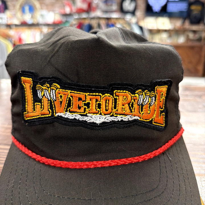 Vintage Live to Ride Biker Snapback Hat