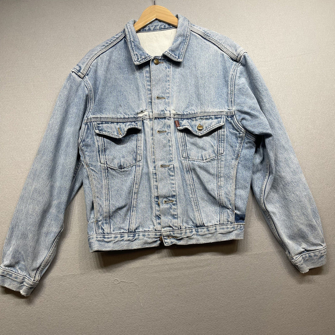 Vintage 90s Queens Denim Jacket Size  Medium