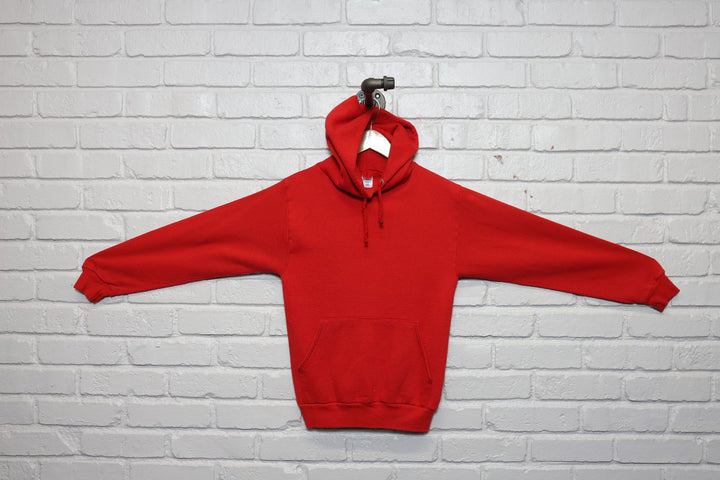 80s red jezees hoodie size small