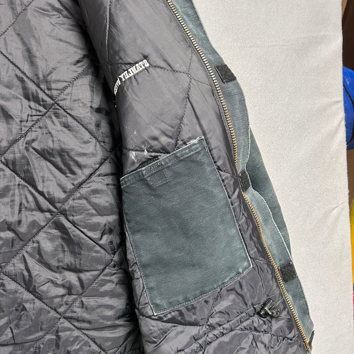 Vintage Carhartt C03 BLK Full Zip Work Wear Jacket Distressed 48