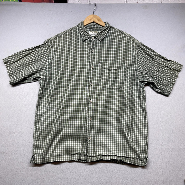 Vintage Quiksilver Plaid Button Down Shirt size Medium
