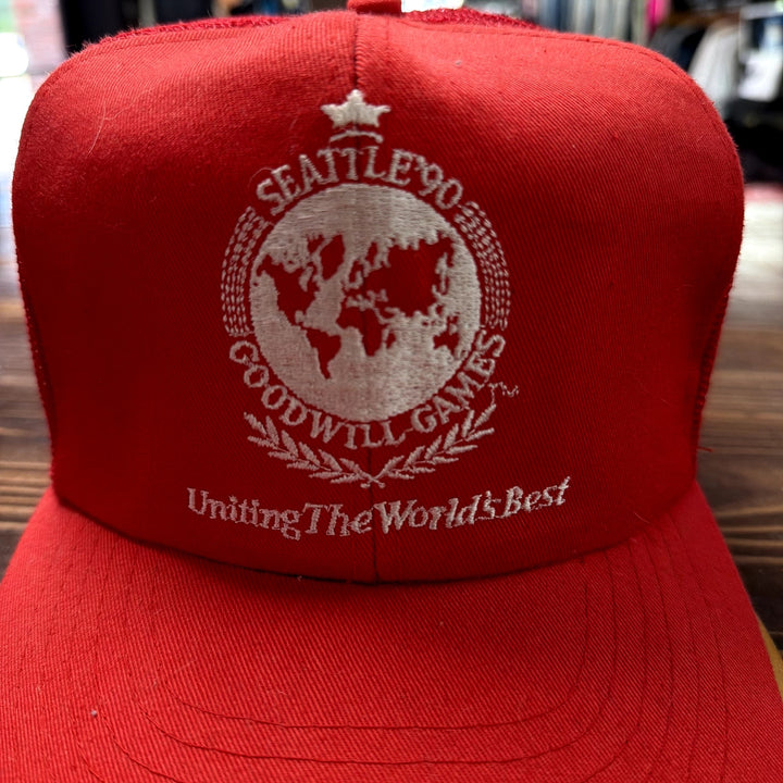 Vintage Seattle Goodwill Games Trucker hat