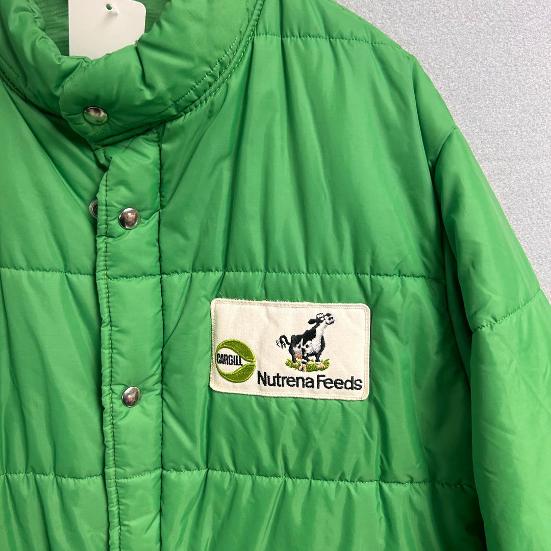 Vintage Nutrena Feeds Green Jacket Size Large