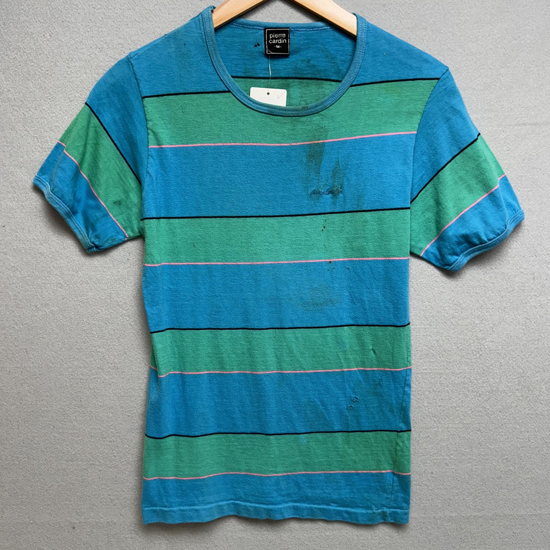 Vintage 80s Thrashed Pierre Cardin T Shirt Size Medium