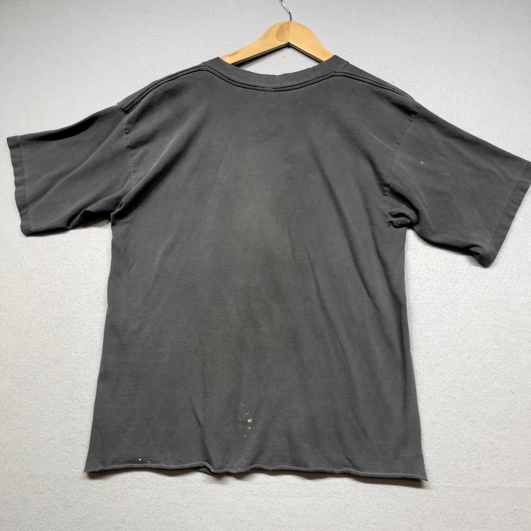 Vintage Radio Grill Little Rock Faded Black Cropped T Shirt size Large