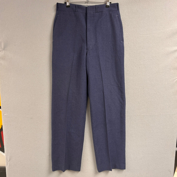 Vintage 1967 US Military Blue Wool Trousers Size 30X32