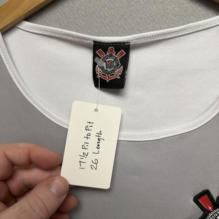 Corinthians Gray Striped Jersey Size Small