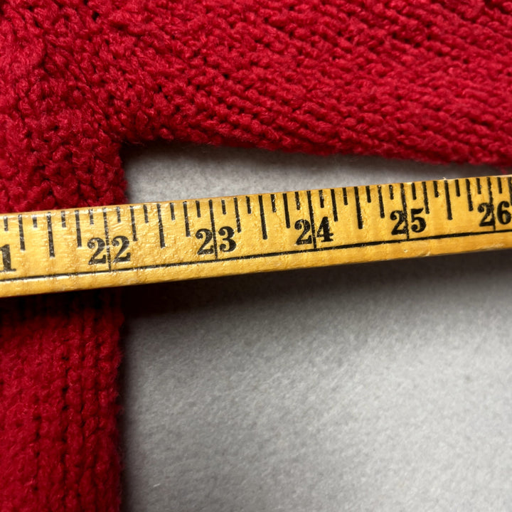 90's Miceli Women's Red Cardigan Sweater Size Large