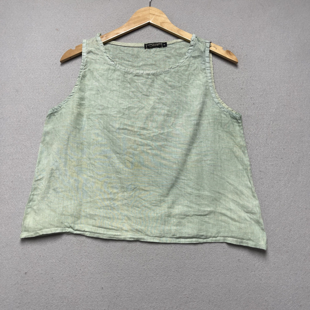 Lungo L'Arno Women's Light Green Tunic Top Small