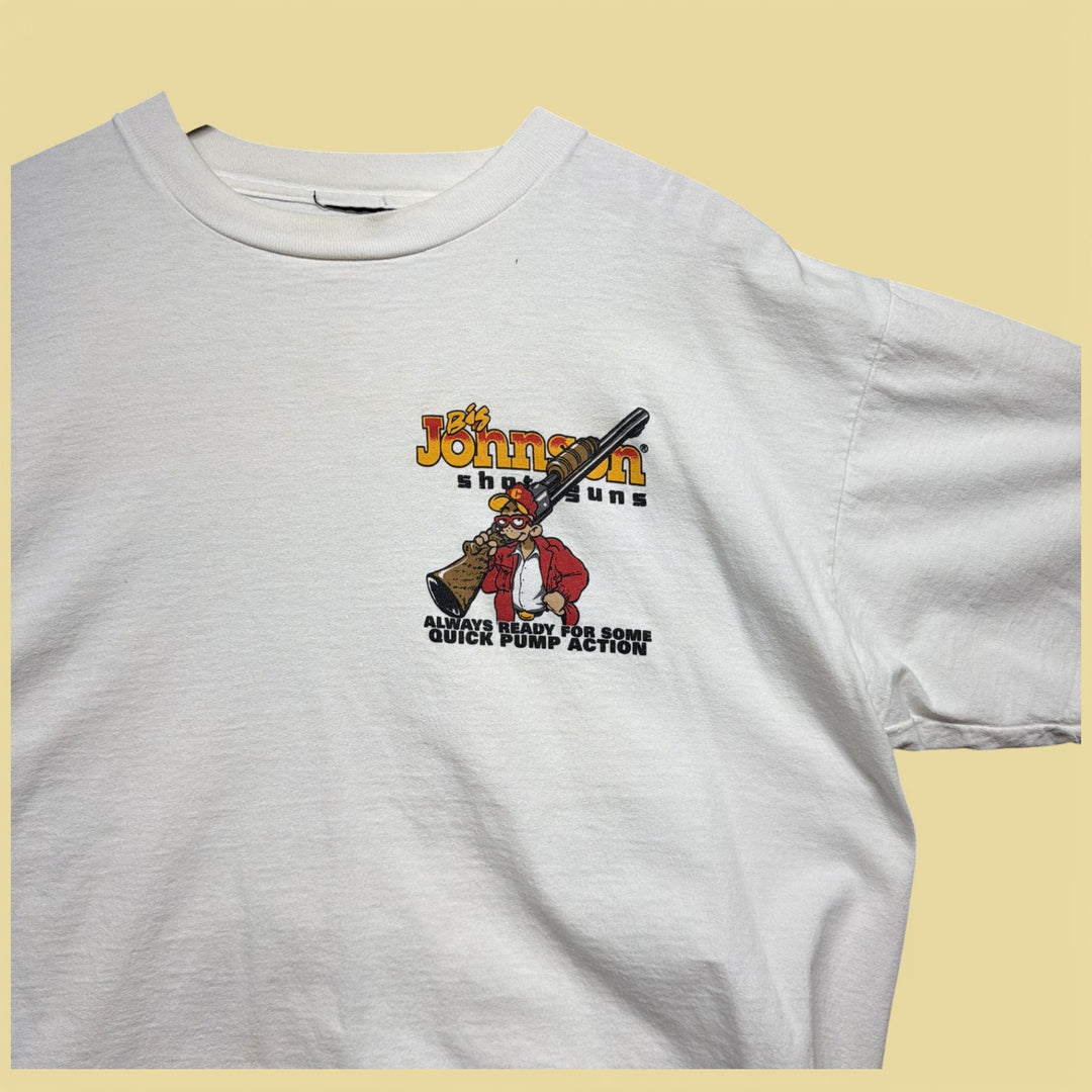 Vintage Big Johnson Shotguns 90s Funny T Shirt Size XL