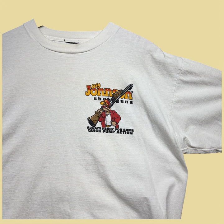 Vintage Big Johnson Shotguns 90s Funny T Shirt Size XL