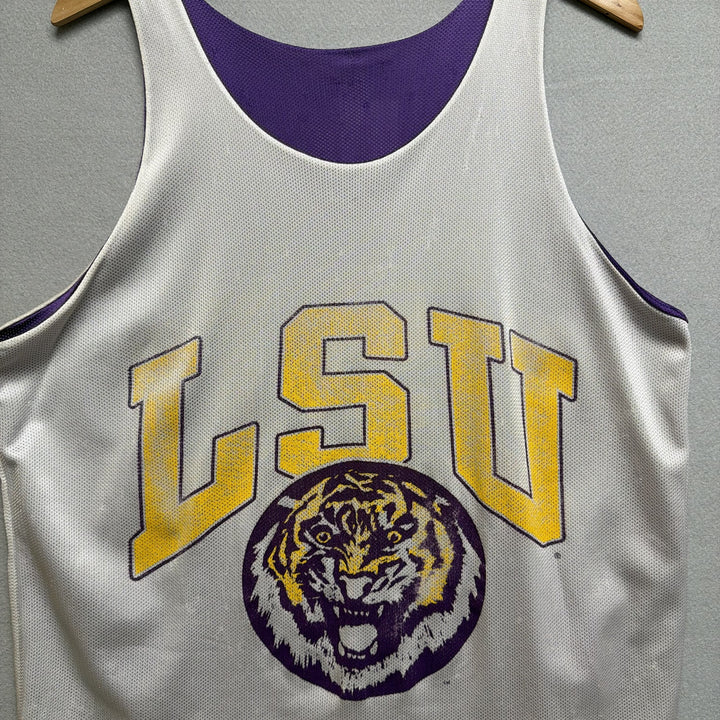 Vintage LSU Tigers Reversible Practice Jersey Size Large