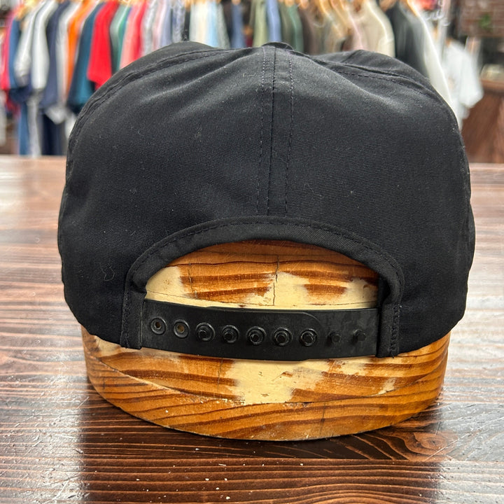Vintage Woden Hutchins IA Farmers Co-Op Black Snapback Hat