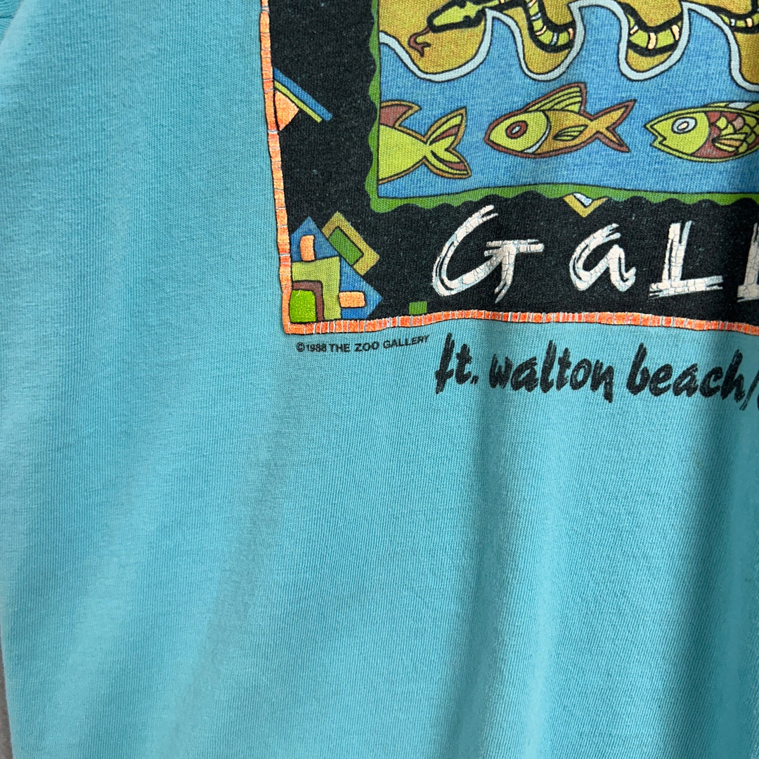 90's The Zoo Gallery Ft Walton Destin Beach Shirt Size Large