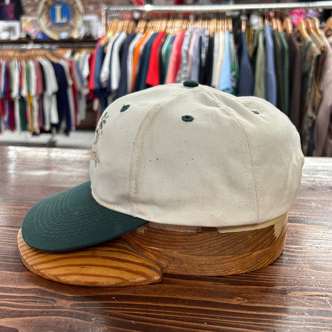 Vintage Yoplait Colombo Yogurt White Green Snapback Hat