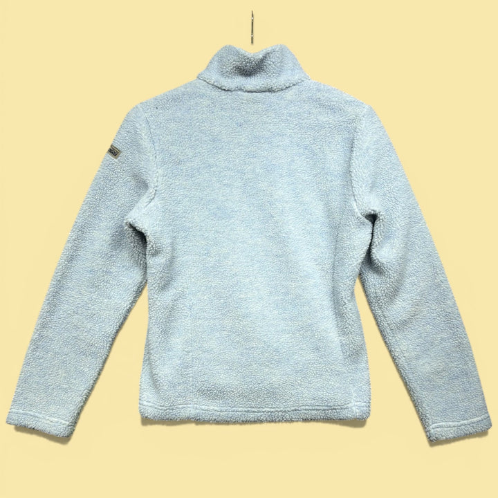 Vintage Napapijri Womens  Blue Fleece Jacket Size Small
