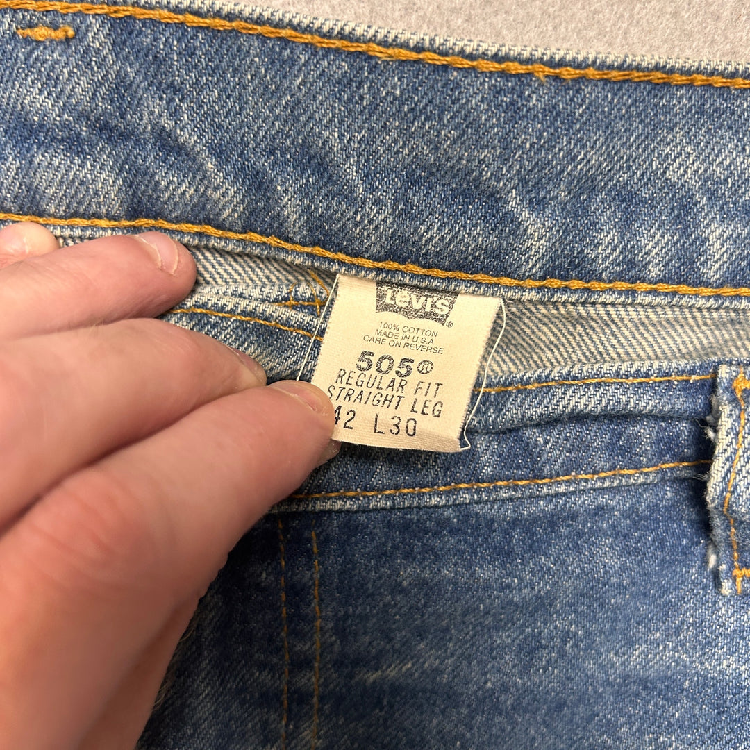 Vintage Levi's Custom Flared 505 Western Jeans Size 42x30