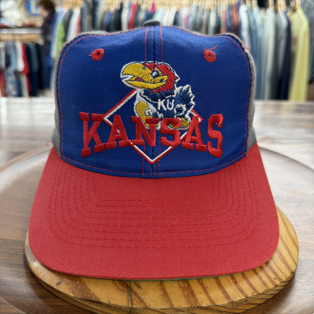 Vintage 90s Kansas Jayhawks The Game Snapback Hat