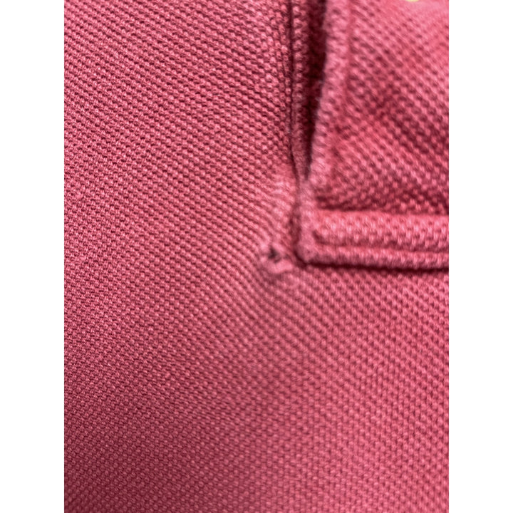 Y2k Abercrombie & Fitch Red Long Sleeve Polo Size XXL