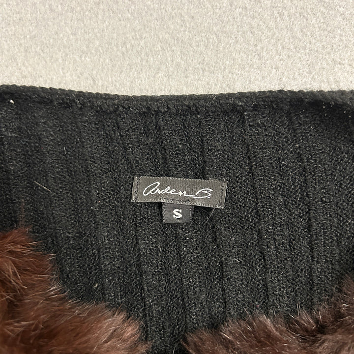 Arden B Rabbit Fur  Sweater Vest Size Small