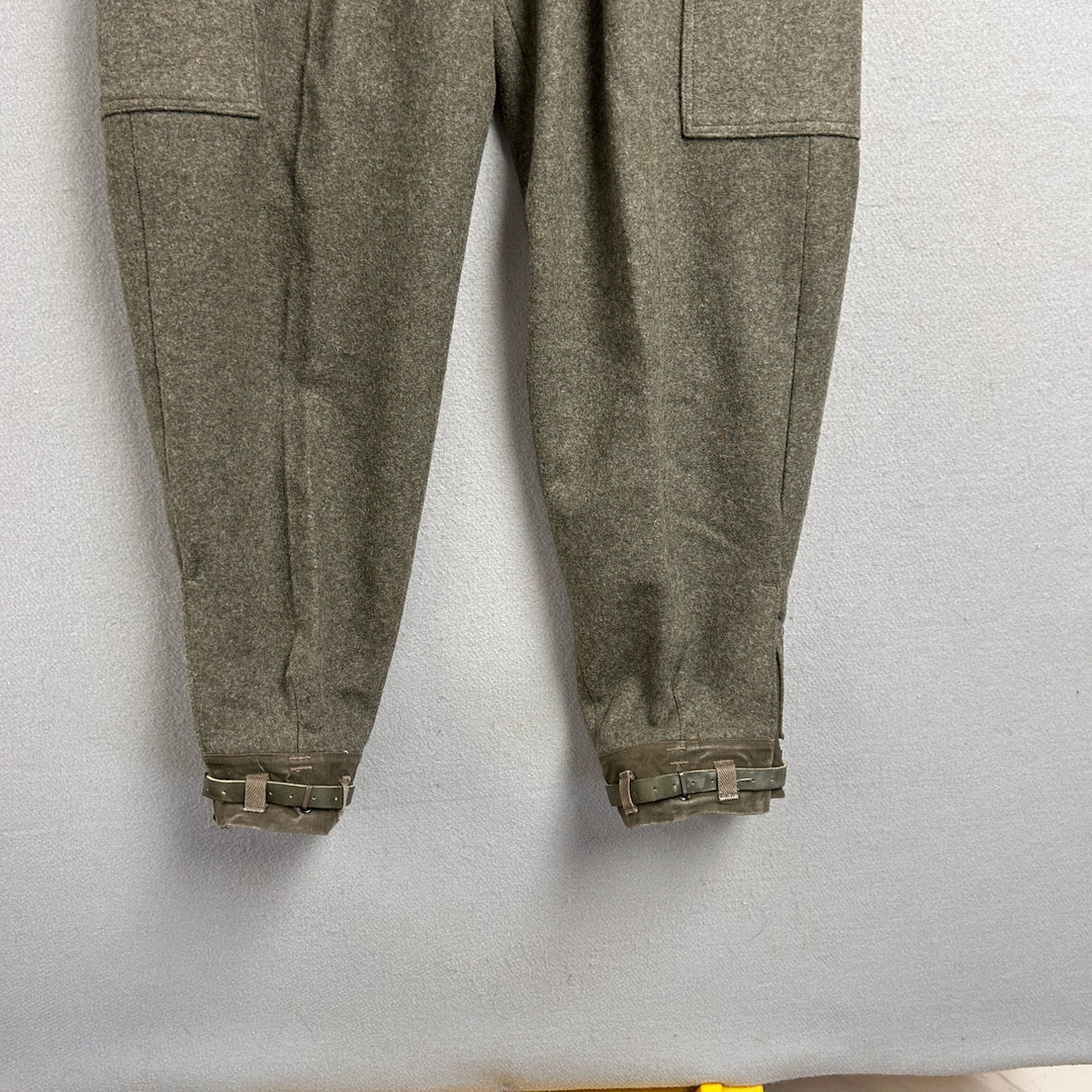Vintage Swedish Army Wool Pants Size 30x30