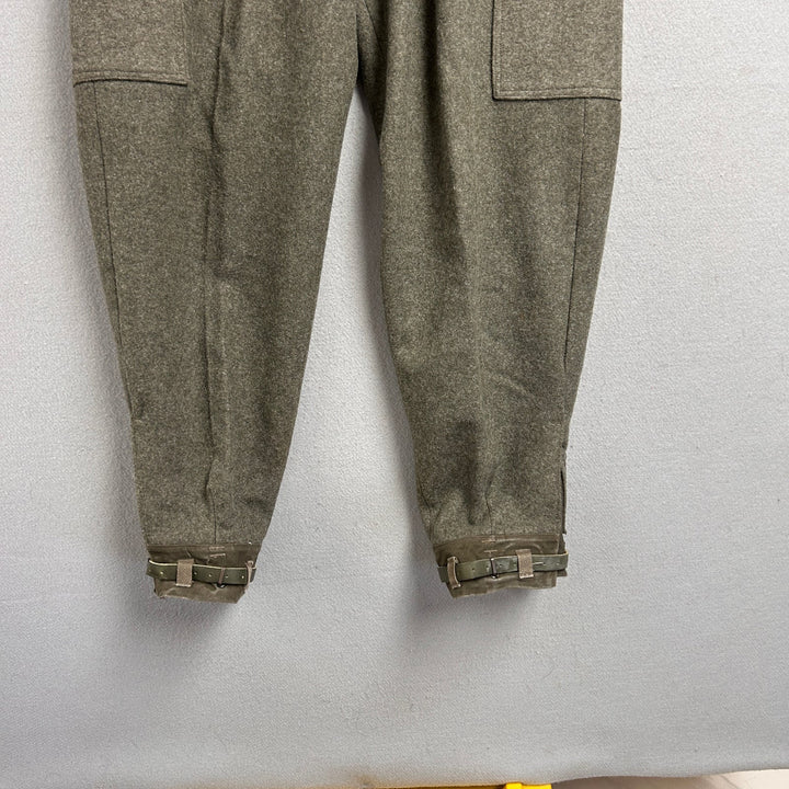 Vintage Swedish Army Wool Pants Size 30x30