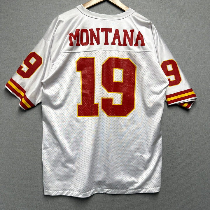 Vintage Kansas City Chiefs Joe Montana Logo Athletic Jersey Size Large