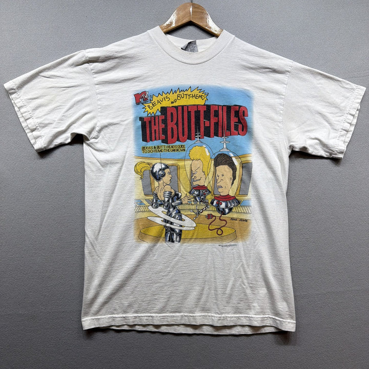 Vintage Beavis and Butthead Butt Files Stanley Desantis T Shirt Size Large
