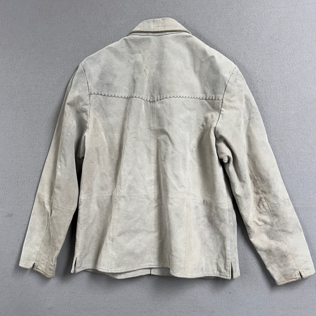 Ruff Hewn Suede Pearl Snap Western Jacket Large