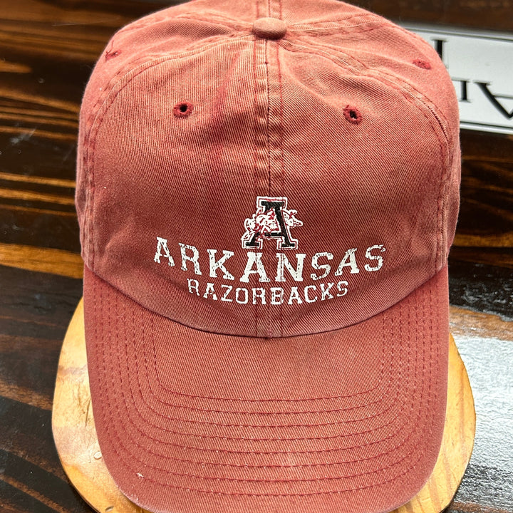 Vintage University of Arkansas Twins Enterprises Strap Back Hat
