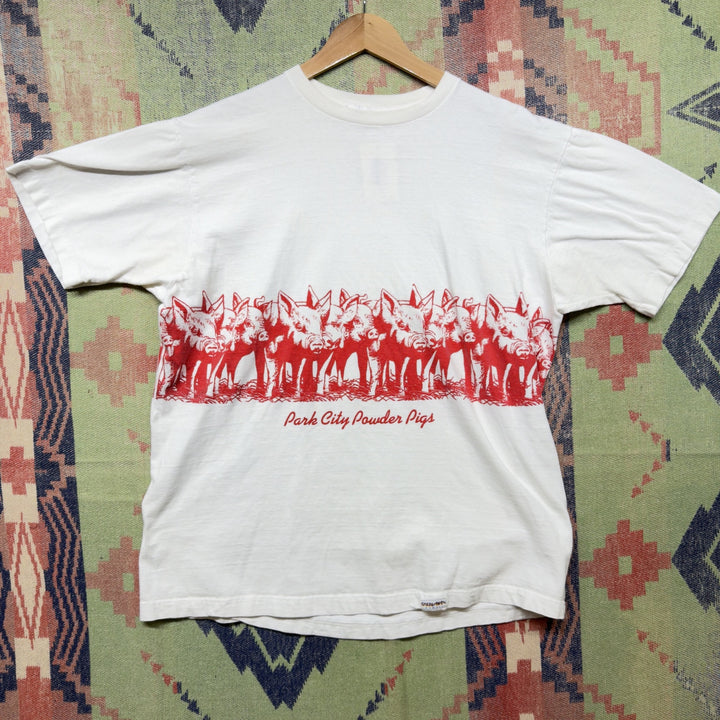 Crazy Shirts Powder Pigs Vintage T Shirt Size XL 90s