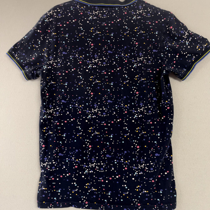 United colors Of Benetton Splatter Print Polo Shirt Size Large
